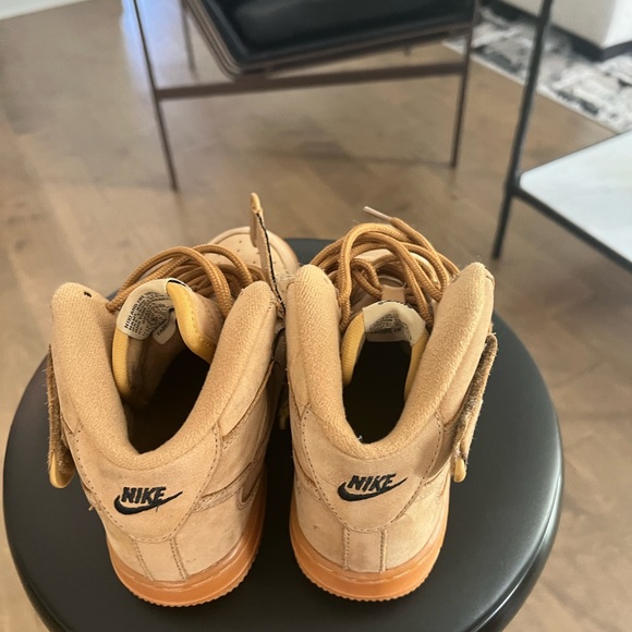 High top wheat Air Force 1s